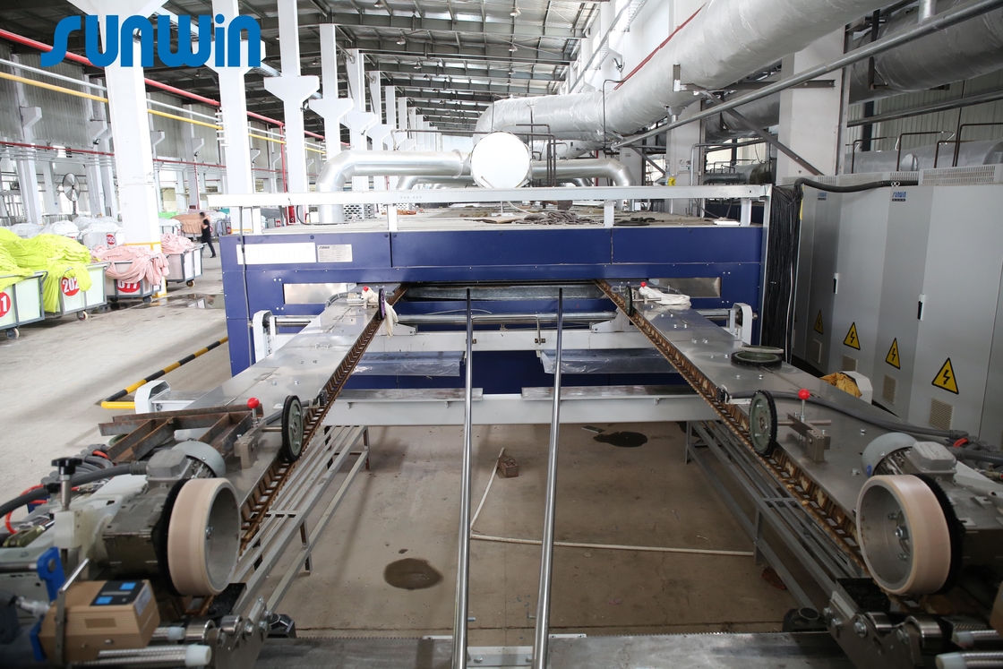 2400mm Finishing Stenter Textile Stenter Machine For Long Pile Fabric 9 Chamber